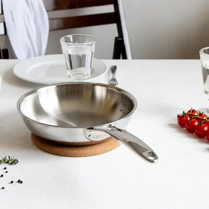 Cristel Stainless Steel Frying Pan (Ultraply®) - 6.5" Cristel Stainless Steel Frying Pan (Ultraply®) - 6.5"