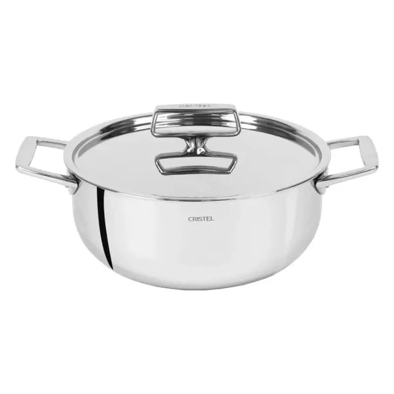 Cristel Stainless Steel Stewpot (Ultraply®) + Stainless Steel Lid - 11" 6 qt Cristel Stainless Steel Stewpot (Ultraply®) + Stainless Steel Lid - 11" 6 qt
