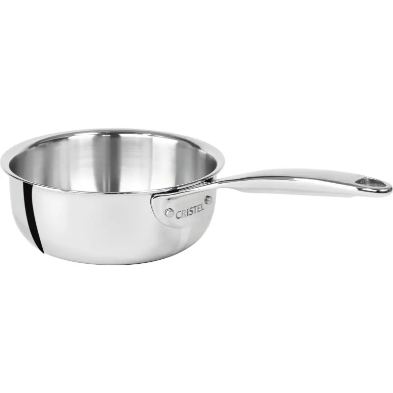Cristel Stainless Steel Saucepan / Chef'S Pan (Ultraply®) - 8.5" 2.50 qt Cristel Stainless Steel Saucepan / Chef'S Pan (Ultraply®) - 8.5" 2.50 qt
