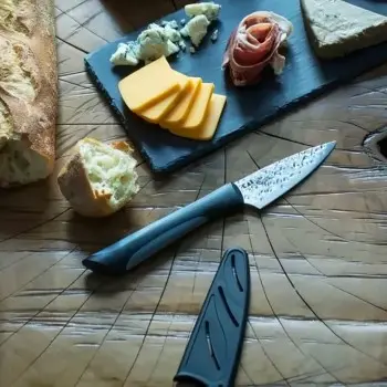 Kai Luna Paring Knife 3.5" w/Sheath and Soft-grip Handle - Pack of 3