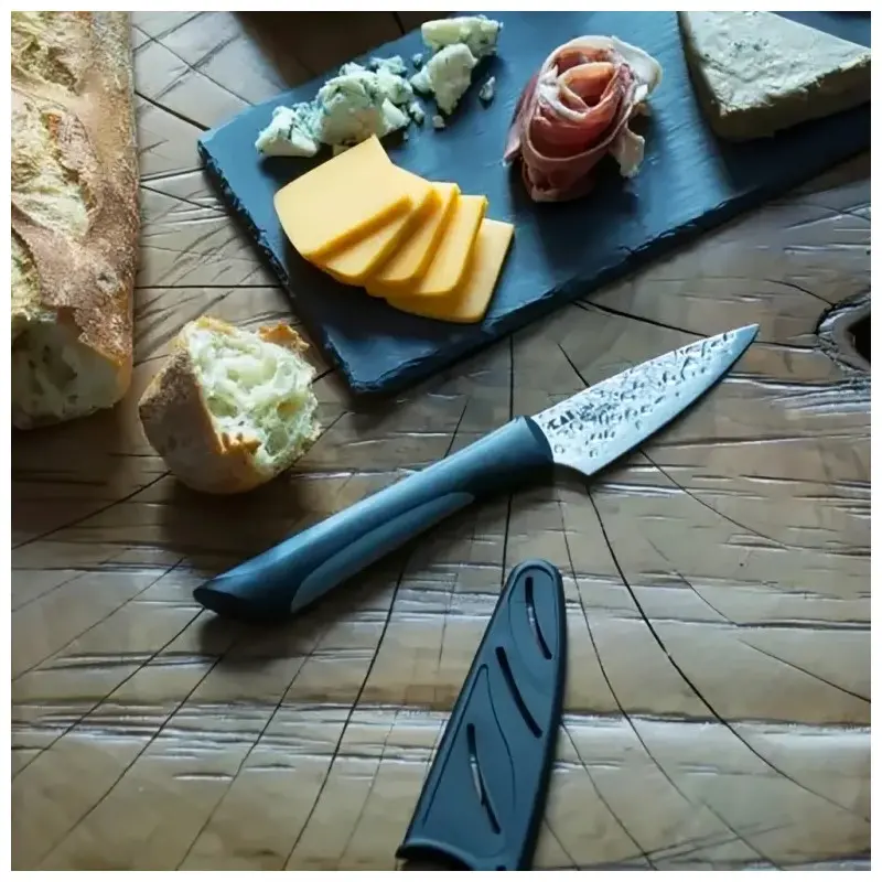 Kai Luna Paring Knife 3.5" w/Sheath and Soft-grip Handle - Pack of 3 Kai Luna Paring Knife 3.5" w/Sheath and Soft-grip Handle - Pack of 3