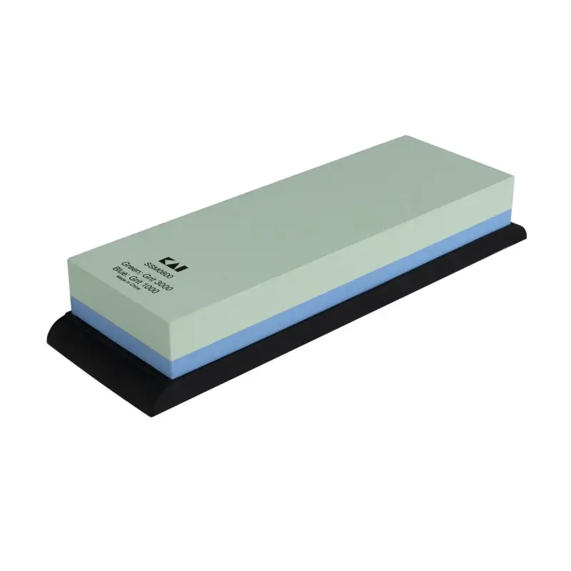 Shun Combination Whetstone w/ Rubber Base - 1000/3000 Grit