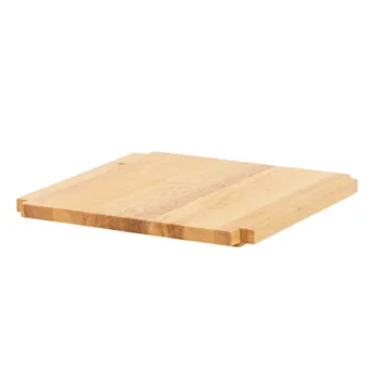 Creations Buffet Square inside Tile W Corner Cut Outs 9 1/2 in x 9 1/2 in x 5/8 in Spire Blonde