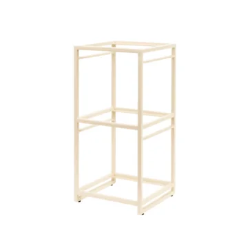 Creations Buffet Square Tiered Riser 9 1/2 in x 9 1/2 in x 19 1/2 in Spire Ivory