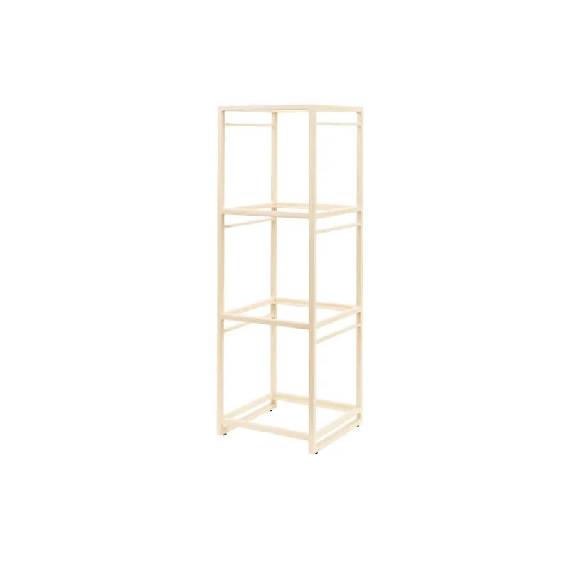 Creations Buffet Square Tiered Riser 9 1/2 in x 9 1/2 in x 28 1/2 in Spire Ivory
