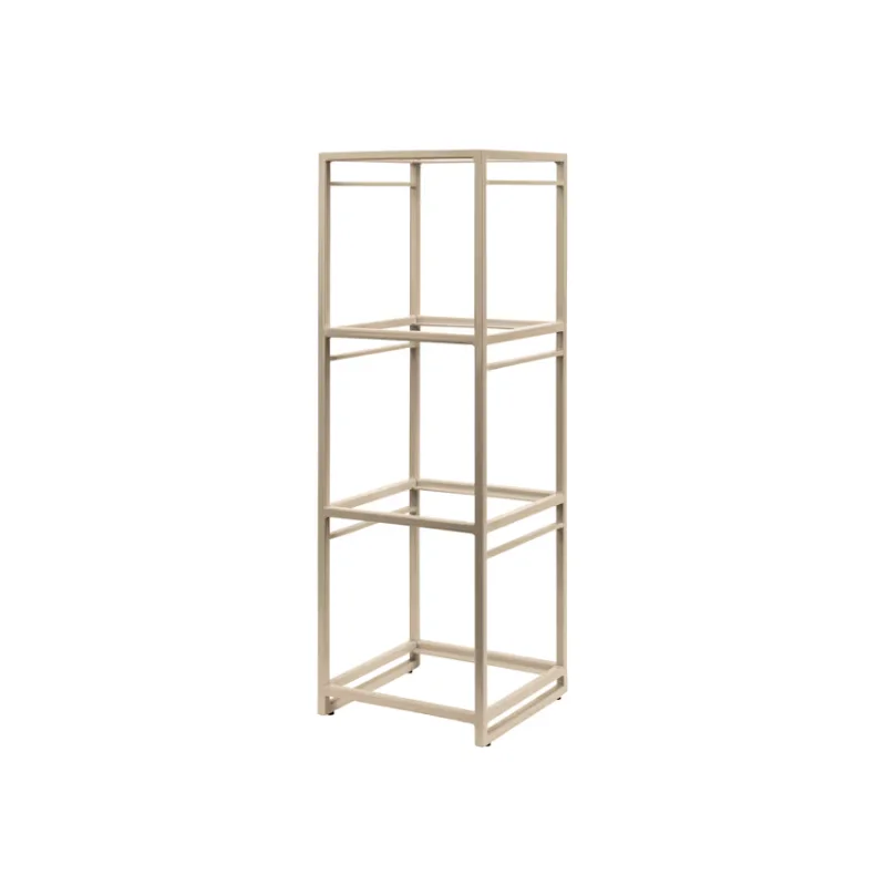 Creations Buffet Square Tiered Riser 9 1/2 in x 9 1/2 in x 28 1/2 in Spire Champagne