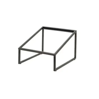 Creations Buffet Rectangle Angled Riser 13 7/8 in x 11 1/2 in x 8 1/2 in Pivot Black