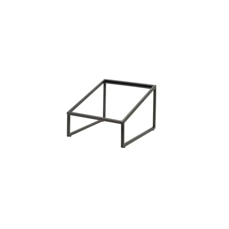 Creations Buffet Rectangle Angled Riser 13 7/8 in x 11 1/2 in x 8 1/2 in Pivot Black