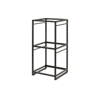 Creations Buffet Square Tiered Riser 9 1/2 in x 9 1/2 in x 19 1/2 in Spire Black