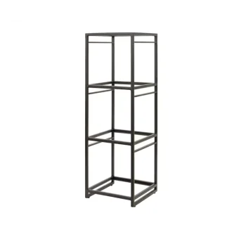 Creations Buffet Square Tiered Riser 9 1/2 in x 9 1/2 in x 28 1/2 in Spire Black