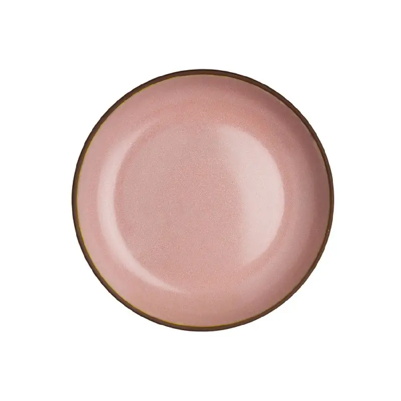 Maham Studio Deep Plate 8 3/4 in x 1 1/2 in (30 oz) Pink Peppercorn - Set of 12