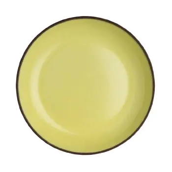 Maham Studio Deep Plate 8 3/4 in x 1 1/2 in (30 oz) Saffron - Set of 12