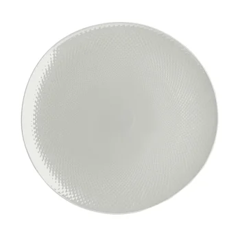 Folio Alpha Ceram Round Platter 14 in Ac Buffet White - Set of 4