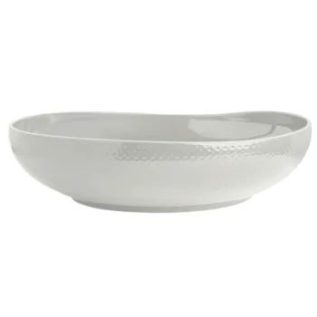 Folio Alpha Ceram Serving Bowl 15 in x 4 in (5 qt) Ac Buffet White - Set of 4
