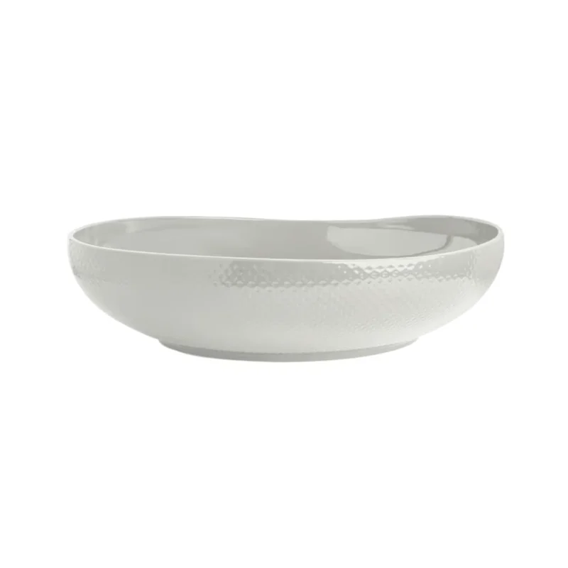 Folio Alpha Ceram Serving Bowl 15 in x 4 in (5 qt) Ac Buffet White - Set of 4 Folio Alpha Ceram Serving Bowl 15 in x 4 in (5 qt) Ac Buffet White - Set of 4