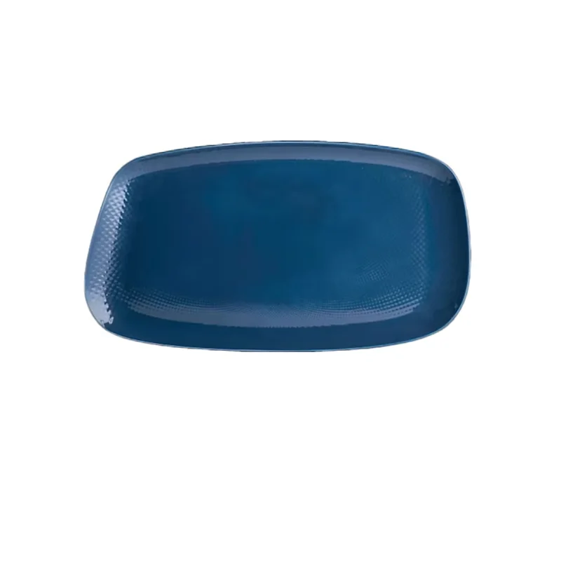 Folio Alpha Ceram Platter Rectangle 18 1/2 in x 10 1/2 in x 1 1/4 in Ac Sapphire Blue - Set of 4