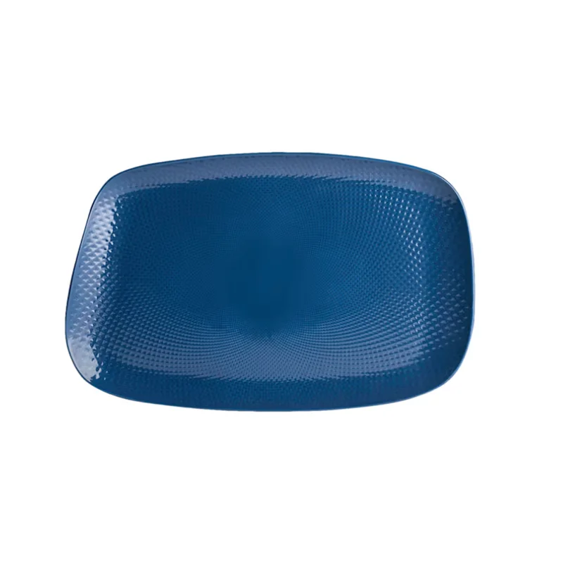 Folio Alpha Ceram Platter Rectangle 14 1/2 in x 9 1/2 in x 1 in Ac Sapphire Blue - Set of 4 Folio Alpha Ceram Platter Rectangle 14 1/2 in x 9 1/2 in x 1 in Ac Sapphire Blue - Set of 4