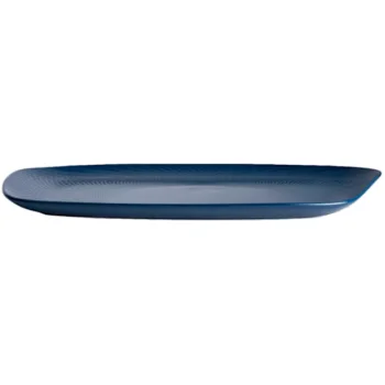 Folio Alpha Ceram Platter Rectangle 14 1/2 in x 9 1/2 in x 1 in Ac Sapphire Blue - Set of 4