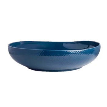 Folio Alpha Ceram Serving Bowl 15 in x 4 in (5 qt) Ac Sapphire Blue - Set of 4