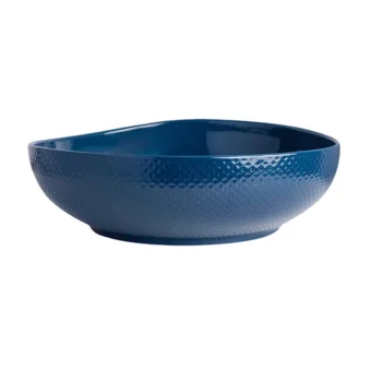 Folio Alpha Ceram Serving Bowl 13 in x 4 in (3 3/4 qt) Ac Sapphire Blue - Set of 4