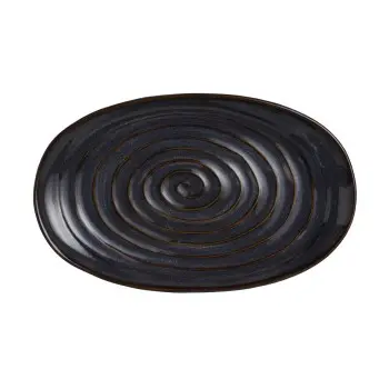 Folio Stoneware Oval Plate 11 in x 6 3/4 in Caldeira - Set of 12