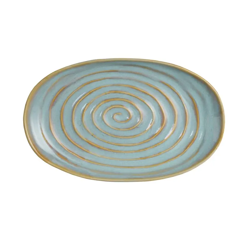 Folio Stoneware Oval Plate 11 in x 6 3/4 in Mar - Set of 12 Folio Stoneware Oval Plate 11 in x 6 3/4 in Mar - Set of 12