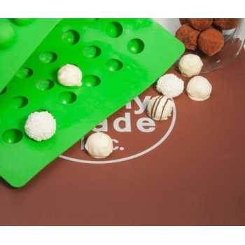Truffly Made TM-RD-012 Truffly Made - Classic Round Chocolate Truffle Ganache Molds (12g) Chocolate Ganache Molds