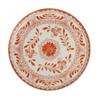 Anfora Plate Plana Coupe 5 3/4 in Talavera Motiva Orange - Set of 24