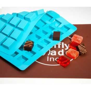 Truffly Made TM-CB-016 Truffly Made - Cube Chocolate Truffle Ganache Molds (24g) Silicone Chocolate Molds