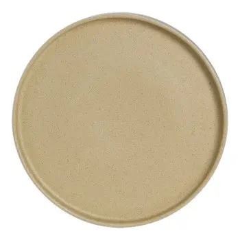 Anfora Round Stack Tray 10 5/8 in Crete Chena/Matte White - Set of 12