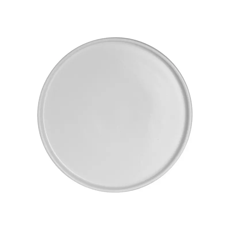 Anfora Round Stack Tray 4 in Crete Matte White - Set of 24