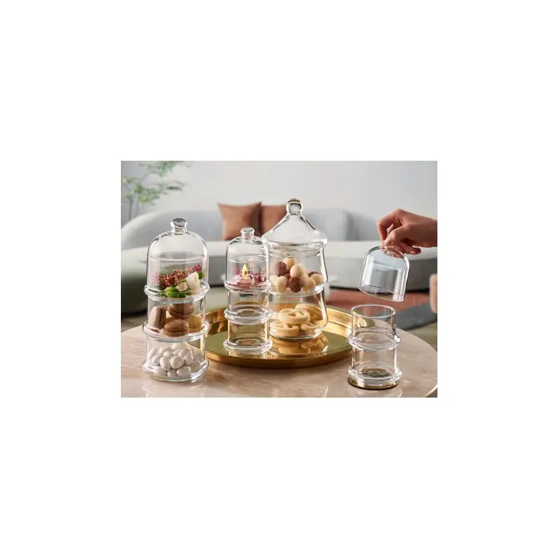 Pasabahce 3 Bowl Set With Dome (7 3/4 oz) Patisserie - Set of 6 Pasabahce 3 Bowl Set With Dome (7 3/4 oz) Patisserie - Set of 6