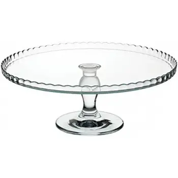 Pasabahce Footed Plate 12 3/4 in x 5 in Patisserie - Set of 2