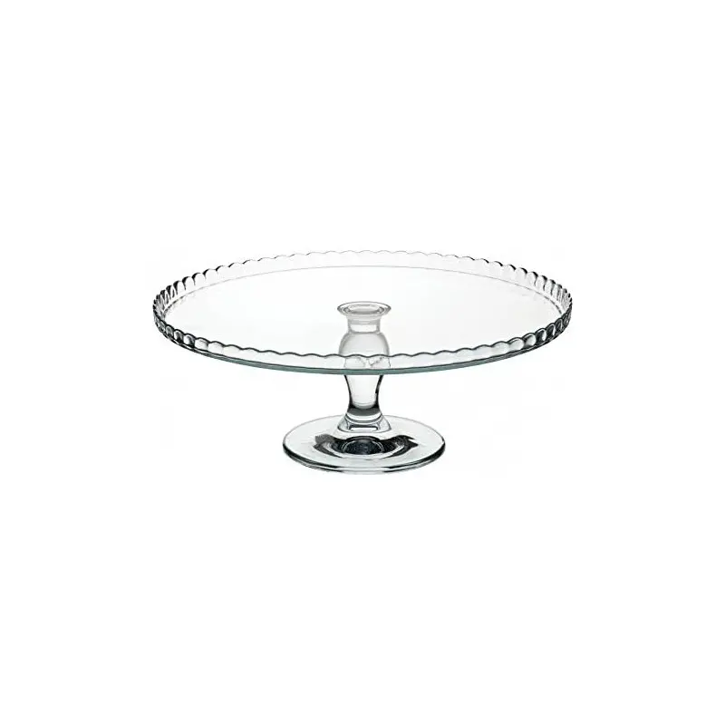 Pasabahce Footed Plate 12 3/4 in x 5 in Patisserie - Set of 2 Pasabahce Footed Plate 12 3/4 in x 5 in Patisserie - Set of 2