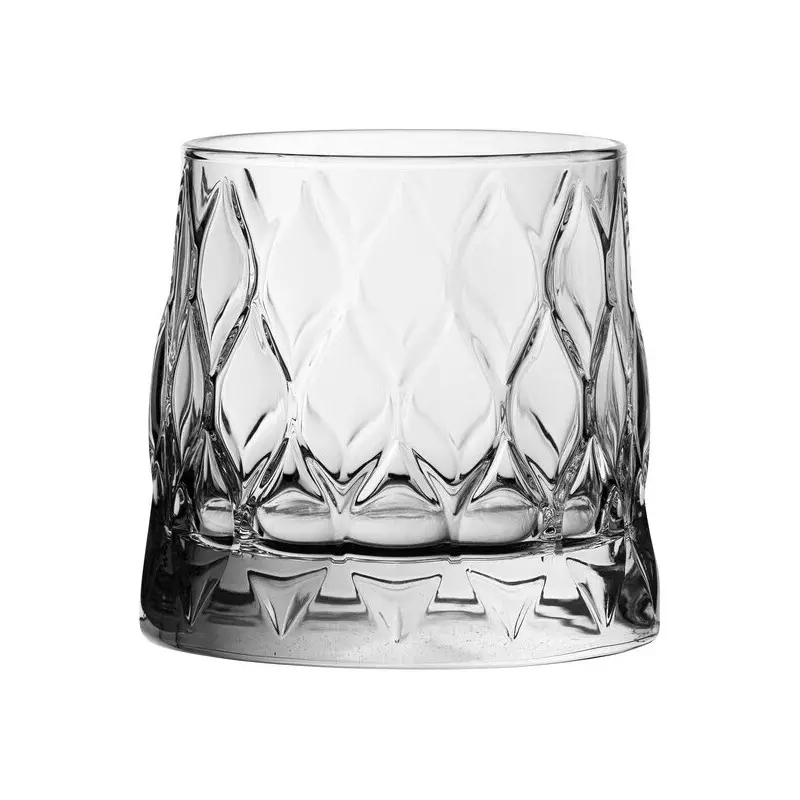 Pasabahce Rocks 3 1/2 In X 3 3/8 In (11 1/4 Oz) Leafy - Set of 24