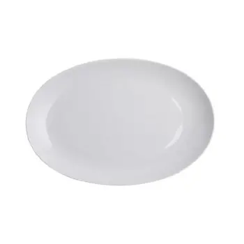 Royal Porcelain Oval Deep Coupe Platter 12 1/4 in x 8 1/4 in x 1 in Avalon - Set of 12