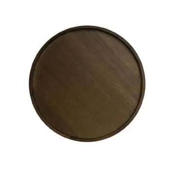 Rene Ozorio Wood Square Tray 7 1/4 in x 7 1/4 in x 5//8 in White Album - Set of 12