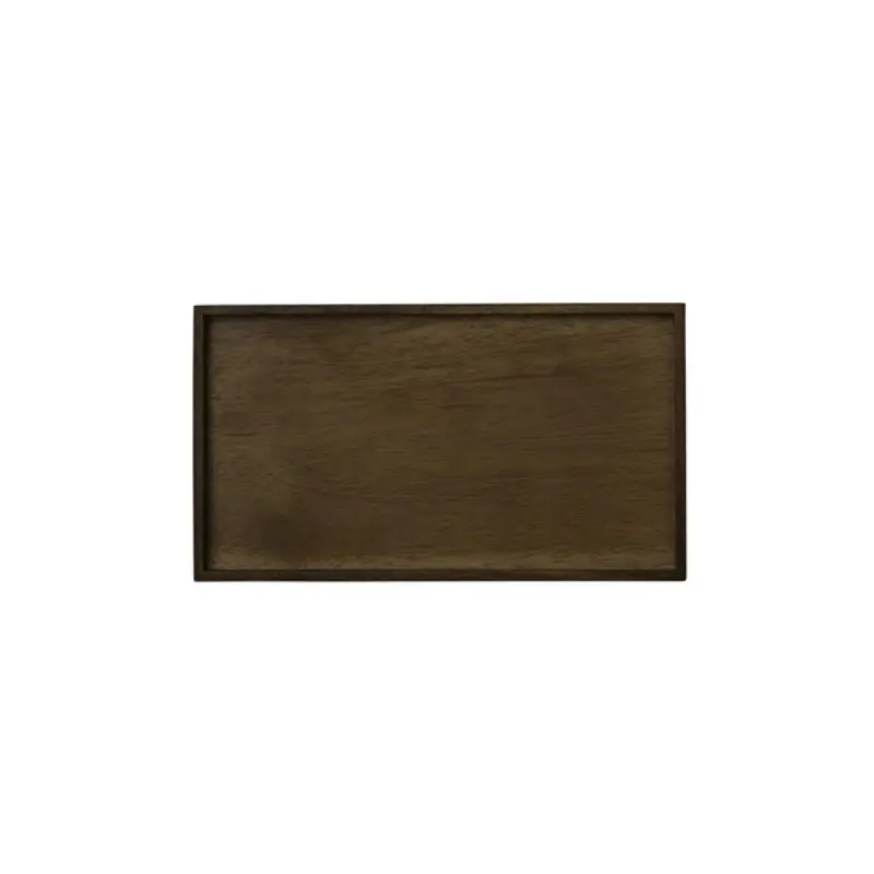 Rene Ozorio Wood Rectangle Tray 9 in x 5 1/4 in x 5/8 in White Album - Set of 12 Rene Ozorio Wood Rectangle Tray 9 in x 5 1/4 in x 5/8 in White Album - Set of 12