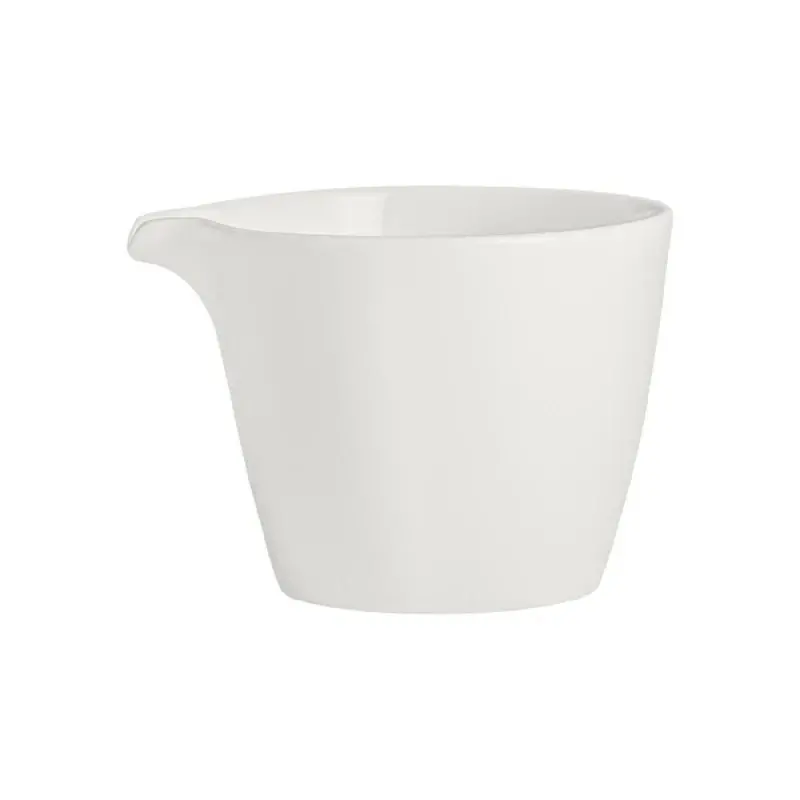 Rene Ozorio Fine China Pourer 4 in x 3 1/2 x 2 7/8 in (9 oz) White Album - Set of 12 Rene Ozorio Fine China Pourer 4 in x 3 1/2 x 2 7/8 in (9 oz) White Album - Set of 12