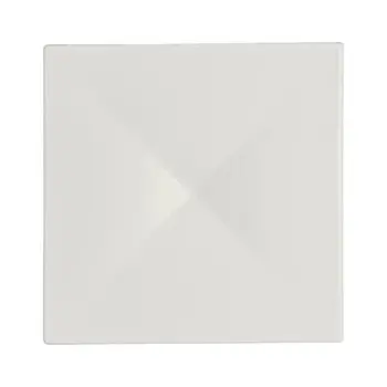 Rene Ozorio Fine China Square Elevation withindent 6 3/8 in x 6 3/8 in x 3/4 in White Album - Set of 12