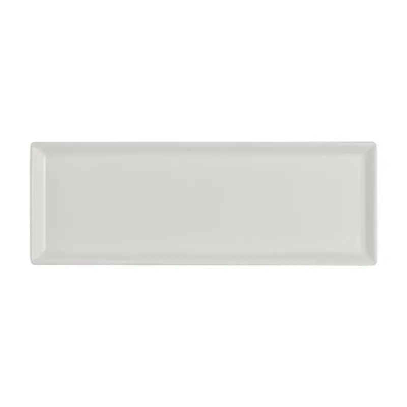 Rene Ozorio Fine China Rectangular Tray 11 1/4 in x 4 in x 3/4 in White Album - Set of 12 Rene Ozorio Fine China Rectangular Tray 11 1/4 in x 4 in x 3/4 in White Album - Set of 12