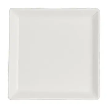 Rene Ozorio Fine China Square Tray 3 7/8 in White Album - Set of 12