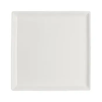 Rene Ozorio Fine China Square Tray 6 3/8 in White Album - Set of 12