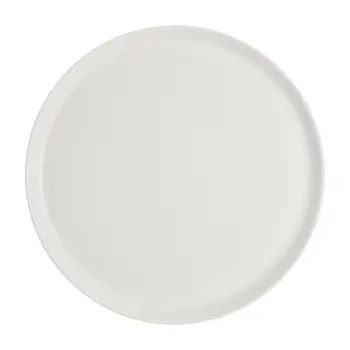 Rene Ozorio Fine China Round Tray 9 1/2 in White Album - Set of 12