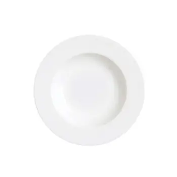William Edwards Rim Bowl 8 3/4 in (8 oz) Raised White Quanta - Set of 12