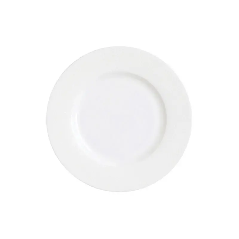 William Edwards Plate 10 3/4 in Raised White Quanta - Set of 12 William Edwards Plate 10 3/4 in Raised White Quanta - Set of 12