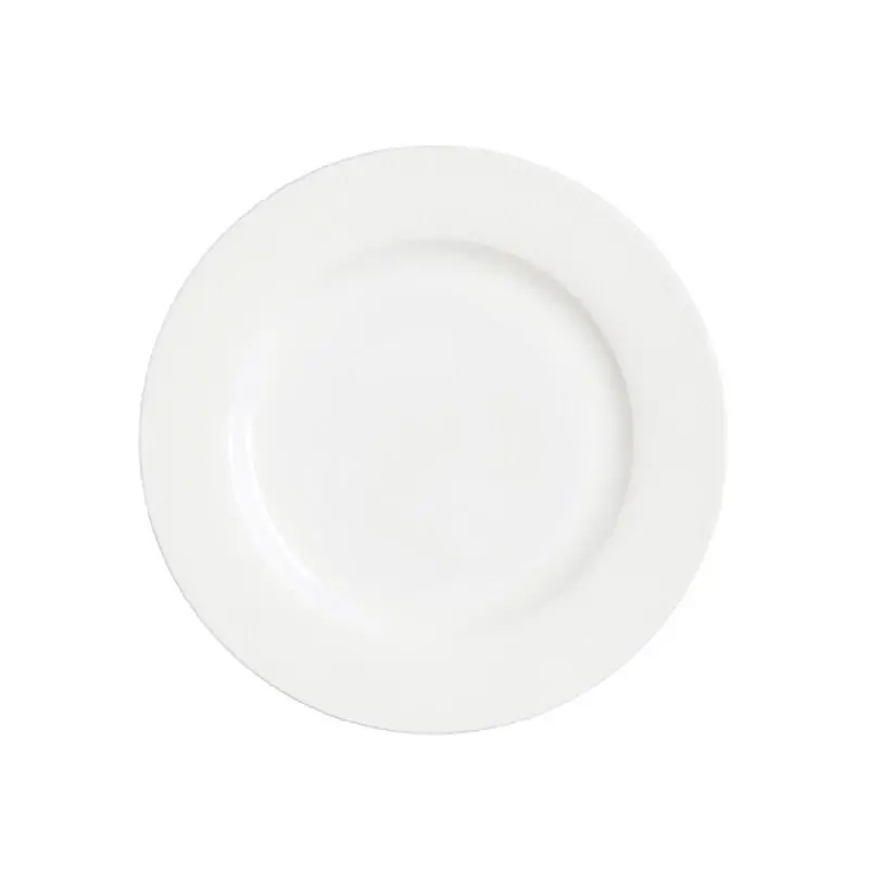 William Edwards Plate 11 3/4 in Raised White Quanta - Set of 12 William Edwards Plate 11 3/4 in Raised White Quanta - Set of 12