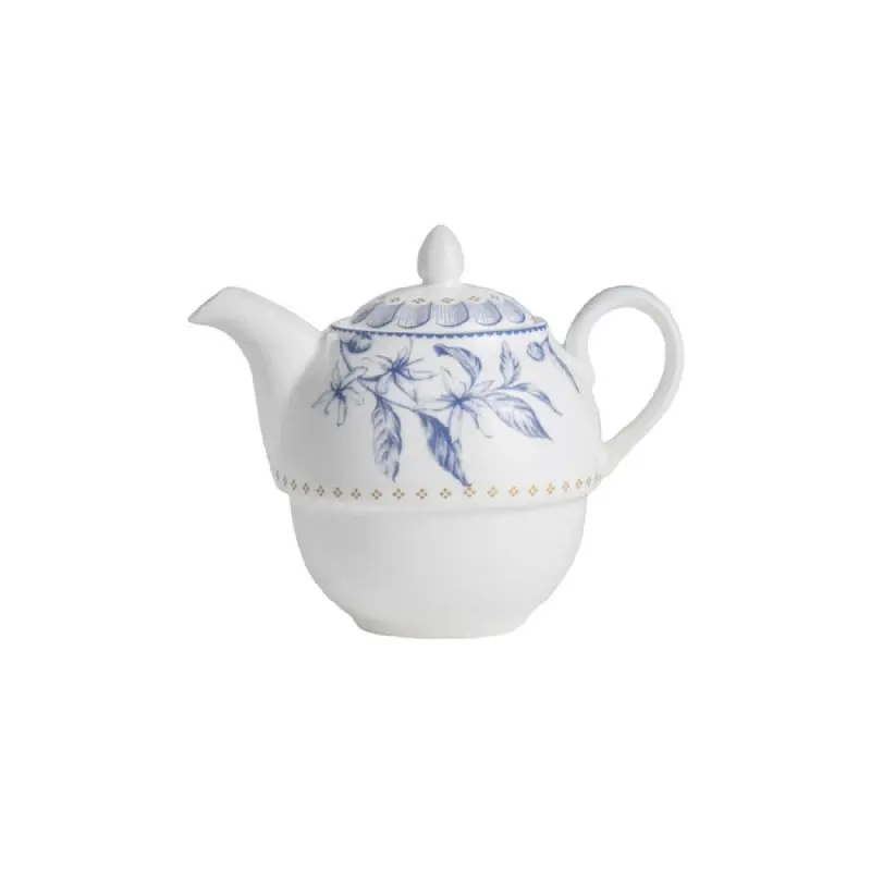 William Edwards Tea For One Teapot Coupe 4 7/8 in x 2 3/8 in (16 oz) Hive Blue - Set of 6 William Edwards Tea For One Teapot Coupe 4 7/8 in x 2 3/8 in (16 oz) Hive Blue - Set of 6