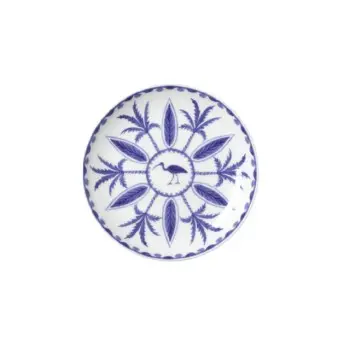 William Edwards Coupe Plate 6 1/2 in Sultans Garden Blue - Set of 12