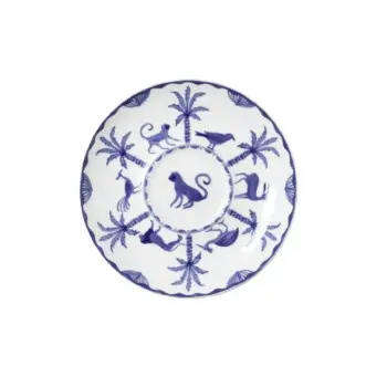 William Edwards Tea For One Saucer 5 3/4 in (Fits And0411A, And0562) Sultans Garden Blue - Set of 12